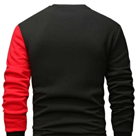 Black And Red Mens Sweatshirt - Picture 3 of 6